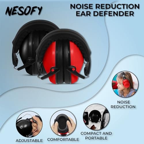 2 Ear Defenders Children 26dB Protection Noise Cancelling Kids Headphones — view 4