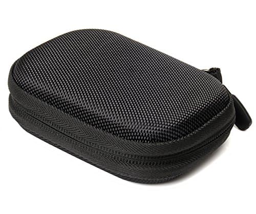 CaseSack case for Beats Flex Wireless Earbuds. Also for Powerbeats High-Performance Wireless Earbuds, mesh Charge Cord Pocket (Black) — view 5