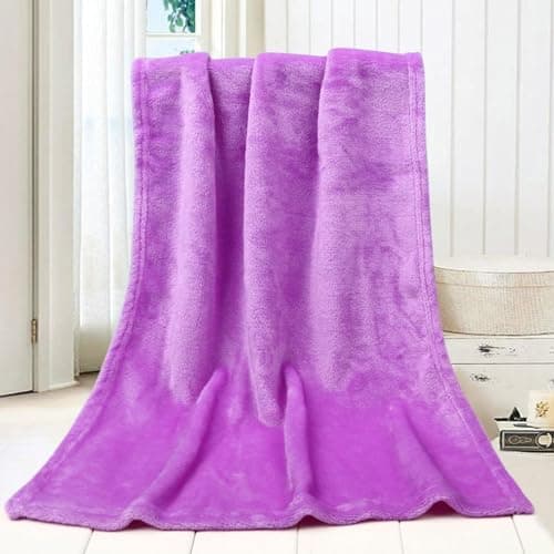 Soft Solid Color Blanket For Kids Cozy Lightweight Warm Throw 50X70CM Perfect For Nursery Bedroom Travel (Gold, One Size) — view 5