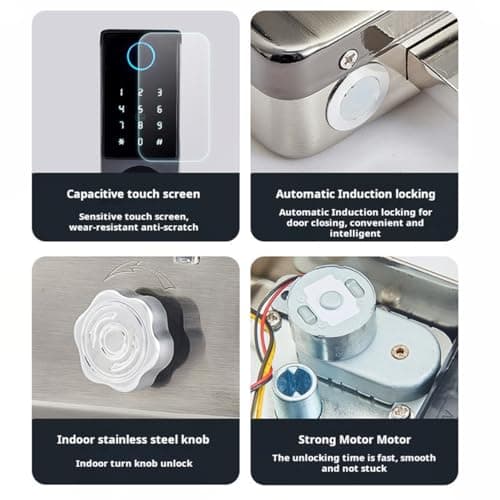 Xenocam Waterproof Outdoor Gate Smart Rim Door Lock WiFi Fingerprint Lock Support Password IC Card Key Wiring Digital Gate Access Control for Tuya — view 6