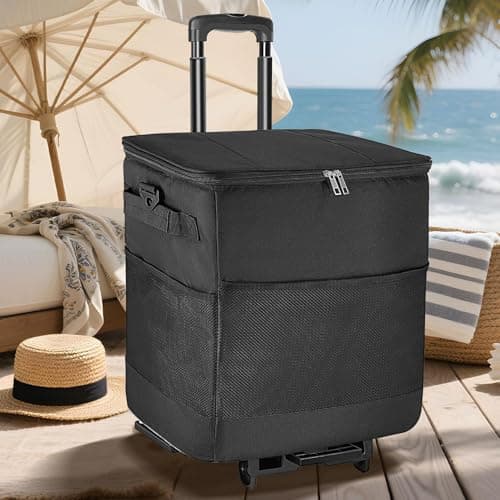 Coolers with Wheels Waterproof Insulated Box Cart — view 3