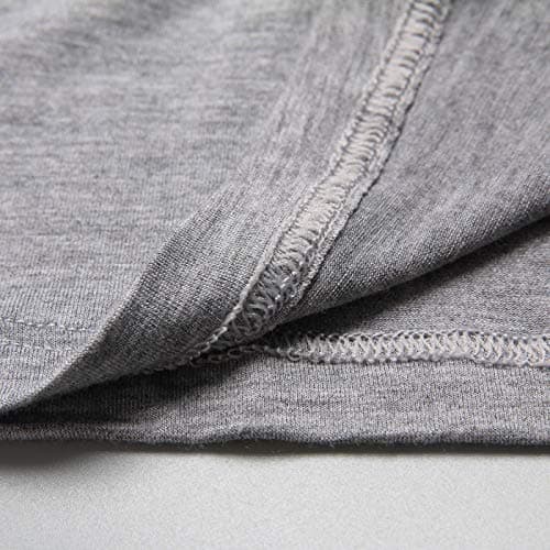 Mcilia Women's Ultrathin Modal Round Neck Thermal Underwear Set Grey — view 6