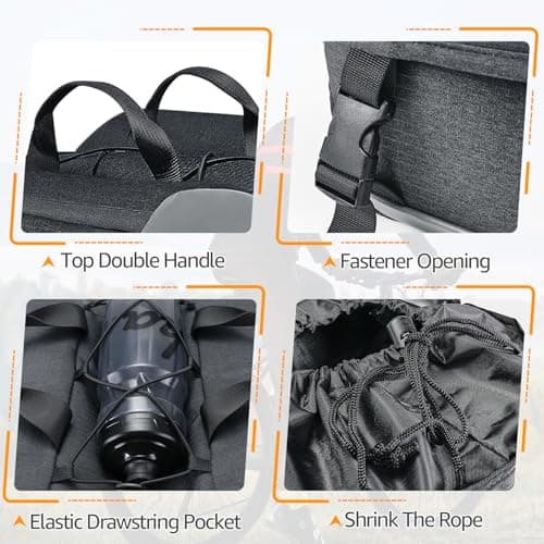 Eyein 35L Bike Pannier Bag, Waterproof Large Capacity Bike Rear Rack Bag — view 5