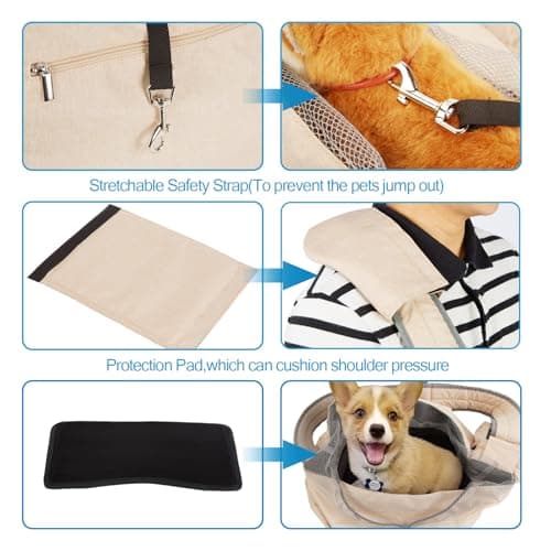 Ownpets Pet Sling Carrier, Fits 6.5 to 9kg Medium Dog/Cat — view 2