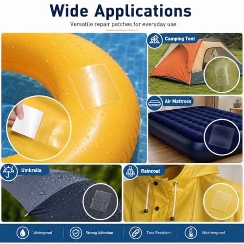 6PCS Inflatable Patch Repair Kit Self-Adhesive, Waterproof Repair Patch — view 4