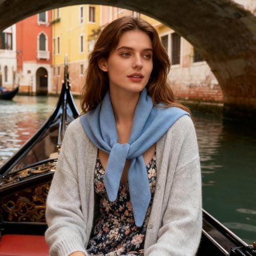 Wool Triangle Scarf, Soft & Warm Shawl Wrap For Women | Versatile Fashion Scarf For Winter, Commute, And Outdoor Travel | Lightweight Accessory For Daily Use, Beach, And Holiday Outfits — view 6
