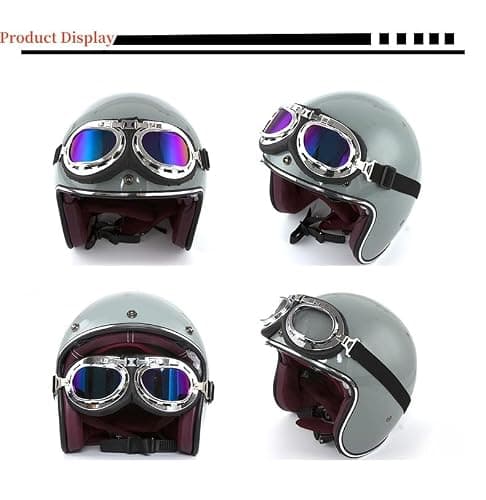 Silver Ski and Snowboard Goggles for Men and Women, UV Protection, Motorcycle Compatible Helmet Goggles, Anti-Fog Ski Goggles, Sports Goggles for Skiing, Motorcycling, Cycling, and Skateboarding — view 5