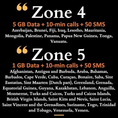 Orange Holiday Worldwide Prepaid SIM Card 20GB Internet Data for 30 Days in 4G/LTE | Data tethering Allowed | Calls & SMS | 1 Sim Card Holder + 1 Pin (international sim, Asia America Europe) — view 6