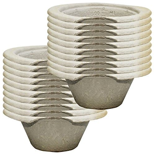 Qualicare Disposable Vomit Bowls, Pulp, Red, 800ml, 20 Pack