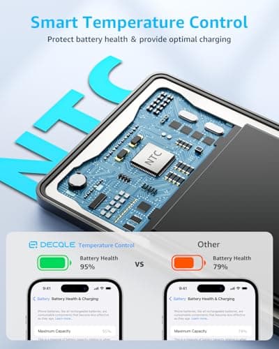 decqle “Air” Power Bank for MagSafe 5000mAh Ultra Slim Battery Charger Case — view 5