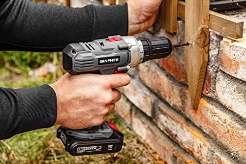 Graphite 58G006 Drill, Screwdriver, Battery, 18 V Li, 55 W, 18 V, Black, One Size — view 4