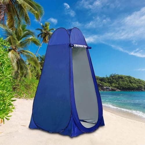 BREEZENEST Pop Up Camping Tent 2-3 Person, Waterproof Windproof Instant Pop-Up Tent 4 Season Portable Privacy Tent for Camping Hiking Outdoor Shelter with Carry Bag (Blue) — view 6