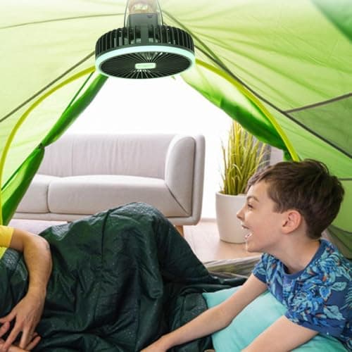 Solar Fans for Outside Floor Desk Air Blowing Device with Tripod Stand — view 3