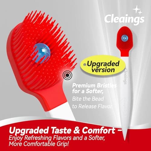 Cleaings Travel Toothbrush 4-in-1 Mini Disposable Toothbrush with Toothpaste 16 Count, Upgraded Design, No Water Needed, Ultra Soft Bristles, Portable with Tongue Cleaner & Toothpick, Mint — view 3