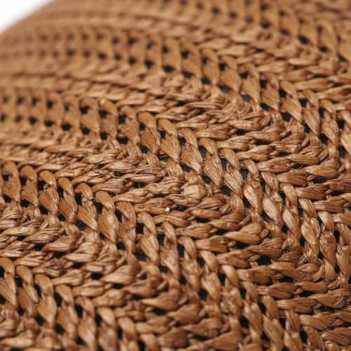 Vobumix Straw Newsboy Cap Vintage Painter Hat Travel Flat Cap for Summer Holiday Vacation Beach Sun Protection Accessories — view 3
