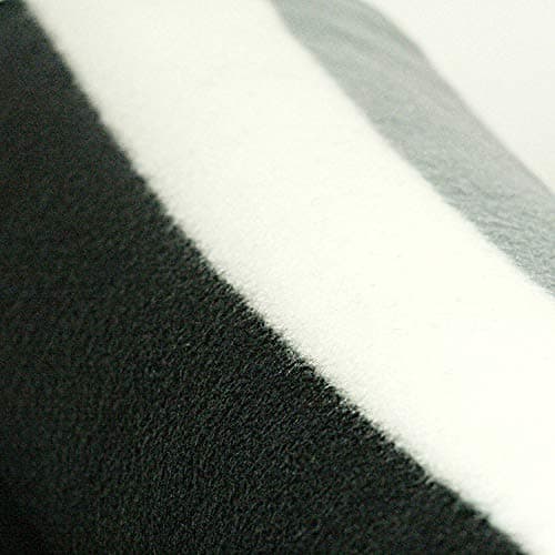 AA Travel Fleece Blanket AA3423-100% Lightweight Polyester 150cm x 120cm Black White Grey Stripes (Pack of 2) — view 5