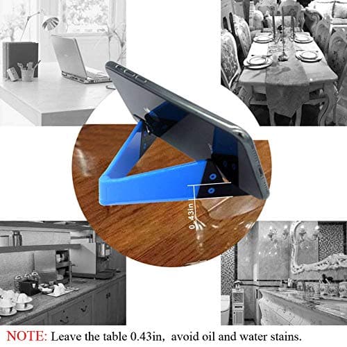 Kemoxan 10 Pack Foldable Small Phone Stand for Desk, Pocket Portable Kickstand, Colourful Cell Phone Travel Mount Compatible with Universal iPhone IPads Android — view 4