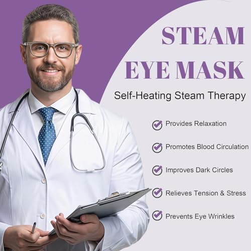 12 Packs Steam Eye Mask,Lavender Steam Eye Mask for Dryness — view 3