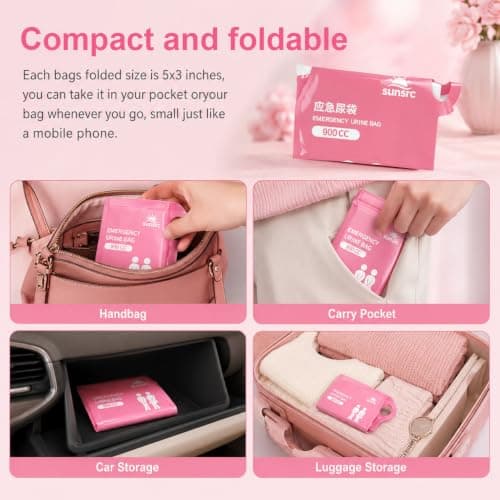 12 Pcs Urine Bags, Unisex Urinal Bag, Portable Toilet And Vomit Bags Set — view 4