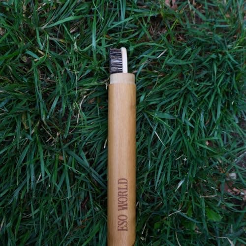 Eso World Bamboo Toothbrush Travel Case, Ventilated Wooden Brush Holder — view 6