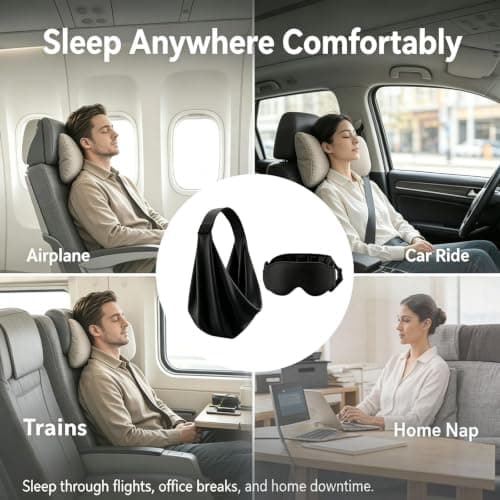 Travel Sleep System 3-in-1 with Pillow, Eye Mask & Body Sling — view 2