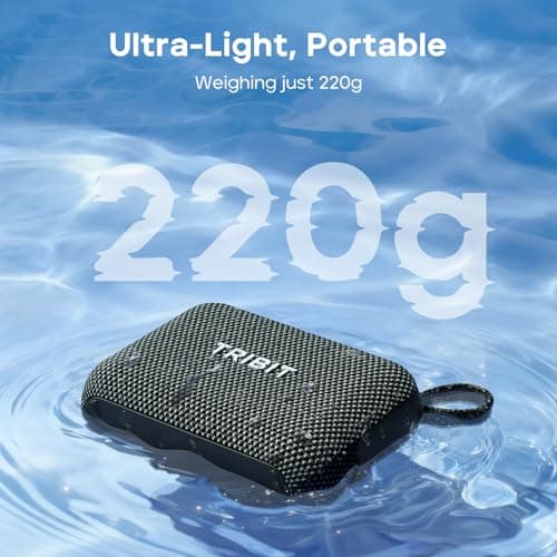 Tribit PocketGo Portable Bluetooth Speaker, 7W, IP68 Waterproof, 20H, Black — view 5