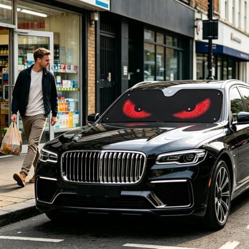 Windshield Sun Shade Evil Eye Vehicle Window Sun Visor — view 2