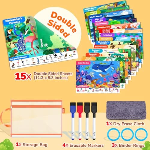 JoyCat Seek & Find Game Book Animal Preschool Learning Activity for 3-5 — view 6