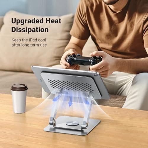 UGREEN iPad Stand Tablet Desk Holder Foldable Travel Portable Mount — view 4