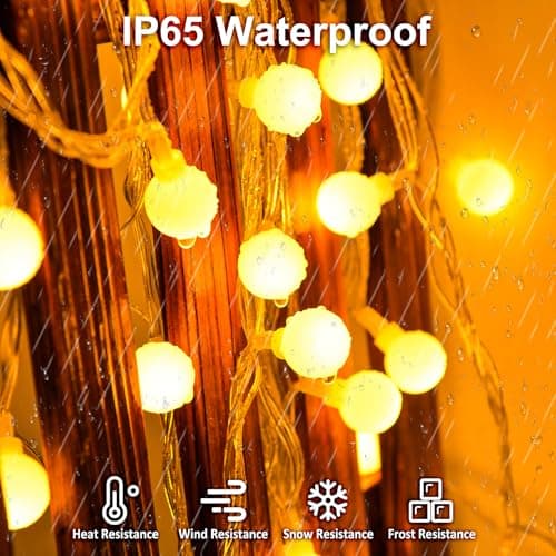 Isisyu Colour Changing Globe Fairy Lights, 3M/9.8ft 20 LED Warm White Multicoloured Globe String Lights Battery Powered with 12 Modes, Timer for Christmas, Wedding, Balcony, Garden, Camping — view 4