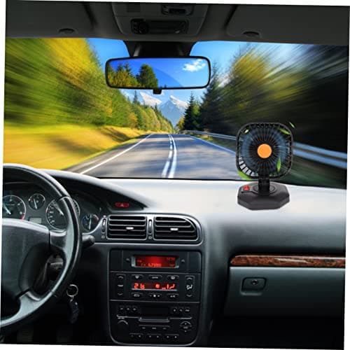 SHINEOFI Car USB Fan Compact Silent Cooling Fan for Vehicles for Summer Travel Compatible with Car Charger Power Bank Durable Portable Design — view 3