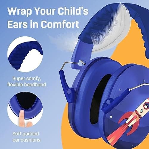 Vanderfields Kids Ear Defenders - 31 dB (2K Hz), Rocket — view 4