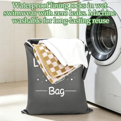 3-Pack Travel Laundry Bags, Waterproof Wet Bags for Clothes — view 5