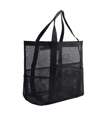 Mesh Beach Bag,Large Tote Bag Causal Pool Bags Beach Vacation