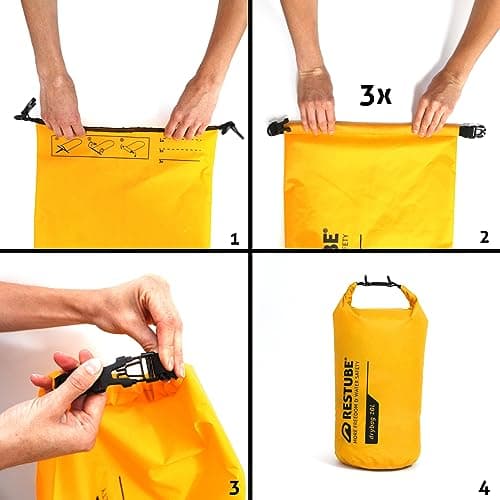 Restube Waterproof Drybag - Premium Quality for Ultimate Protection | Versatile and Spacious | Ideal for Travel, Hiking, Water Activities | 100% Waterproof and Durable — view 5