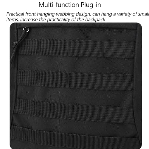 Lawaia 20L Small Tactical Backpack Military Bags Hiking Rucksack Survival Army Bag Rucking Outdoor Sports Packs Molle Gym Backpacks for Men Women Boys Girls Fishing Camping Traveling-Cp Camo — view 5