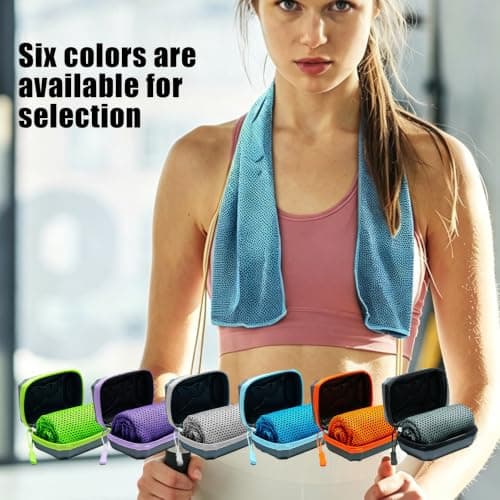 Cooling Towel 2 Pack Instant Cooling Microfibre Sports Towel Quick Dry — view 2