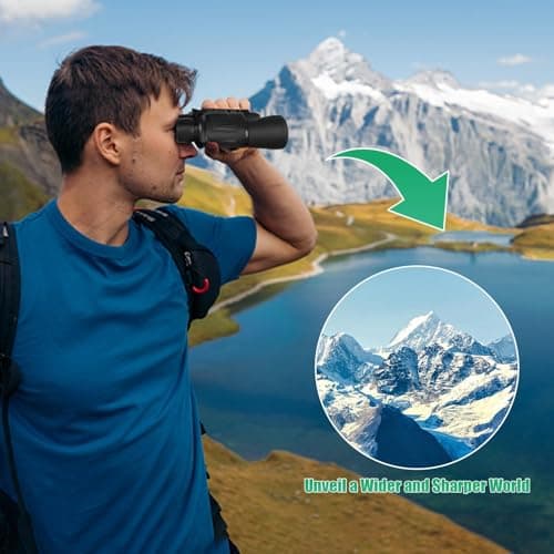 20x50 High Power Binoculars for Adults, Long Distance Binoculars with Phone Adapter, BAK4 Prism and FMC Lenses, Waterproof for Bird Watching, Hunting, Travel, Stargazing and Sports Events — view 3