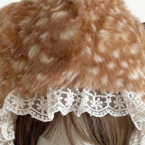 Plush Hat Antler Print Costume Accessory — view 6