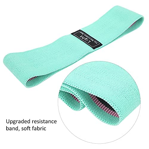 Dilwe Resistance Band Set for Hip Training, 3-Level Fabric Loops (Mint — view 4