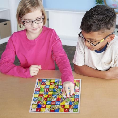 Snakes And Ladders Travel Game 5 Pack Foldable Board Set For Kids — view 2