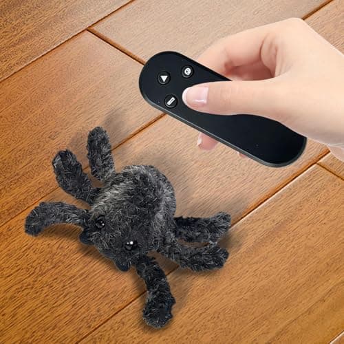 Remote Control Spider | Fun Soft Realistic Animal with Lights,Cool Kids Toys | for Parent-Child Interaction Game Home Indoor Outdoor Travel Birthday Party Room — view 3