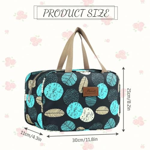 Aucuu Toiletry Bag, Large Full Size Toiletry Bag, Travel Hand-Held Make up Wash Bags, Portable Waterproof Toile-Try Kit, Bathroom Storage Case, Cosmetic Organizer for Travel, Camping for Women Girl — view 2