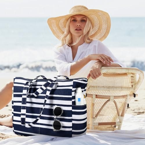 WORPICE Large Waterproof Beach Tote Bag — view 2
