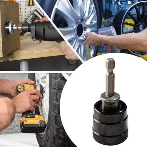 Car Jack Adapter - Rust Resistant Drill Tool for Automotive | Multi Angle Adjustable Alloy Construction with High Strength Grip & Compact Design for Outdoor RV Camping Travel and Garage Use — view 5