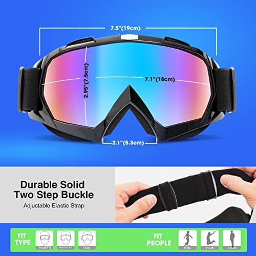 EasYoung Adult Snow Ski Goggles, Snowboard Goggles for Youth, Teens, Men & Women, Wide View Snowmobile Goggles — view 4