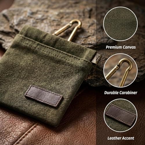 2 Pack Dog Treat Pouch, Magnetic Automatic Closure Hands-Free Training Bag with Carabiner, Waterproof Design Built-in Waste Bag Holder, Perfect for Dog Walking, Travel and Outdoor Pet Training — view 3
