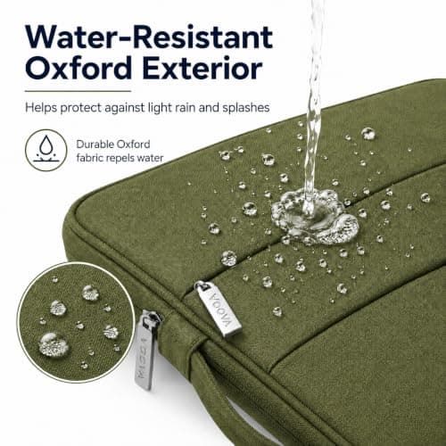 Voova Laptop Sleeve 14-15 Inch, Laptop Case for MacBook Air 15, Army Green — view 5