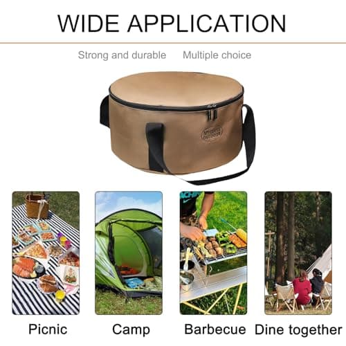Outdoor Cookware Travel Bag - Folding Camping Stove & Utensils Storage — view 4
