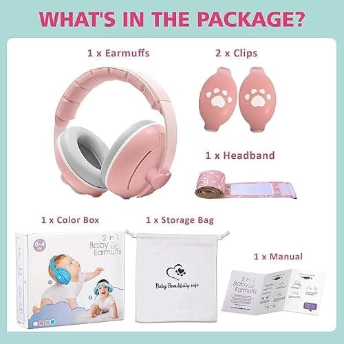 JITIFAZH 2‑in‑1 Baby Ear Defenders for 0‑48 Months with Hearing‑Protection — view 6